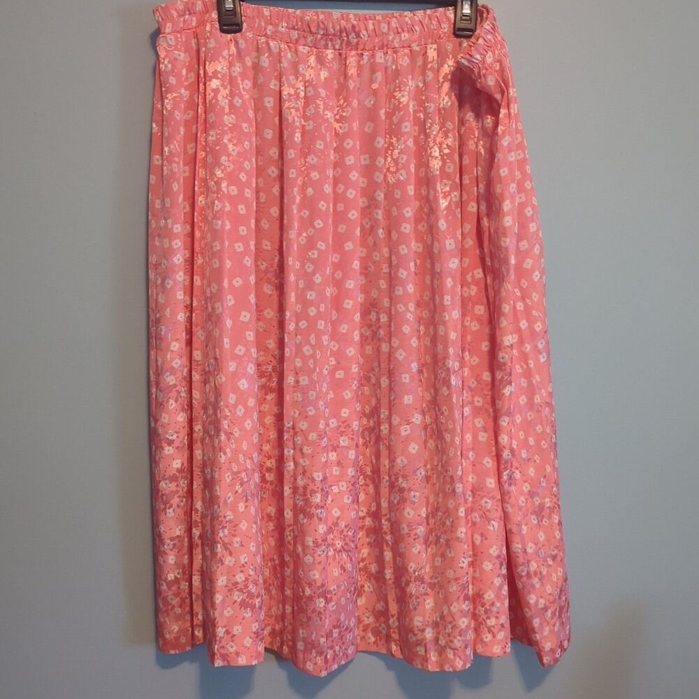 Vintage Andrea Gayle Skirt Women's Size Large Pleated Retro Made In The USA